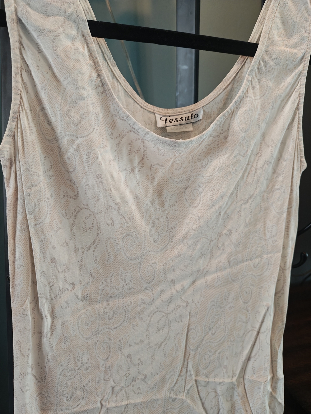 Tessuto Women's Cream Y2K Lace-Pattern Slip Dress